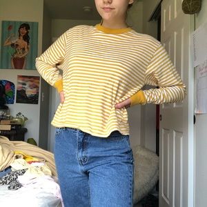 Yellow striped shirt